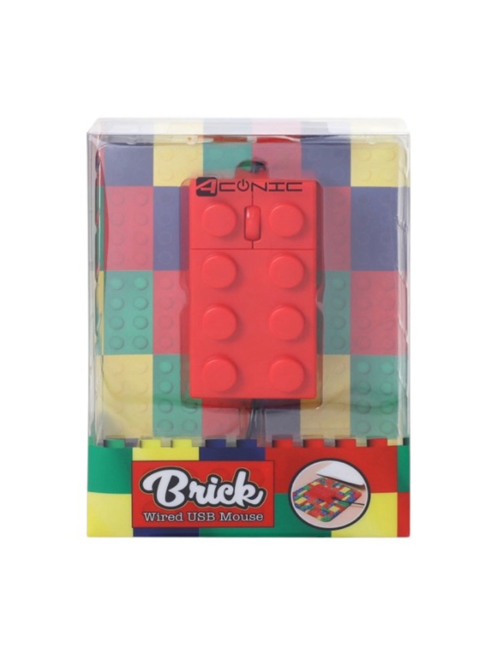 Red Wired USB Computer Mouse Red Lego - Picture 2 of 6